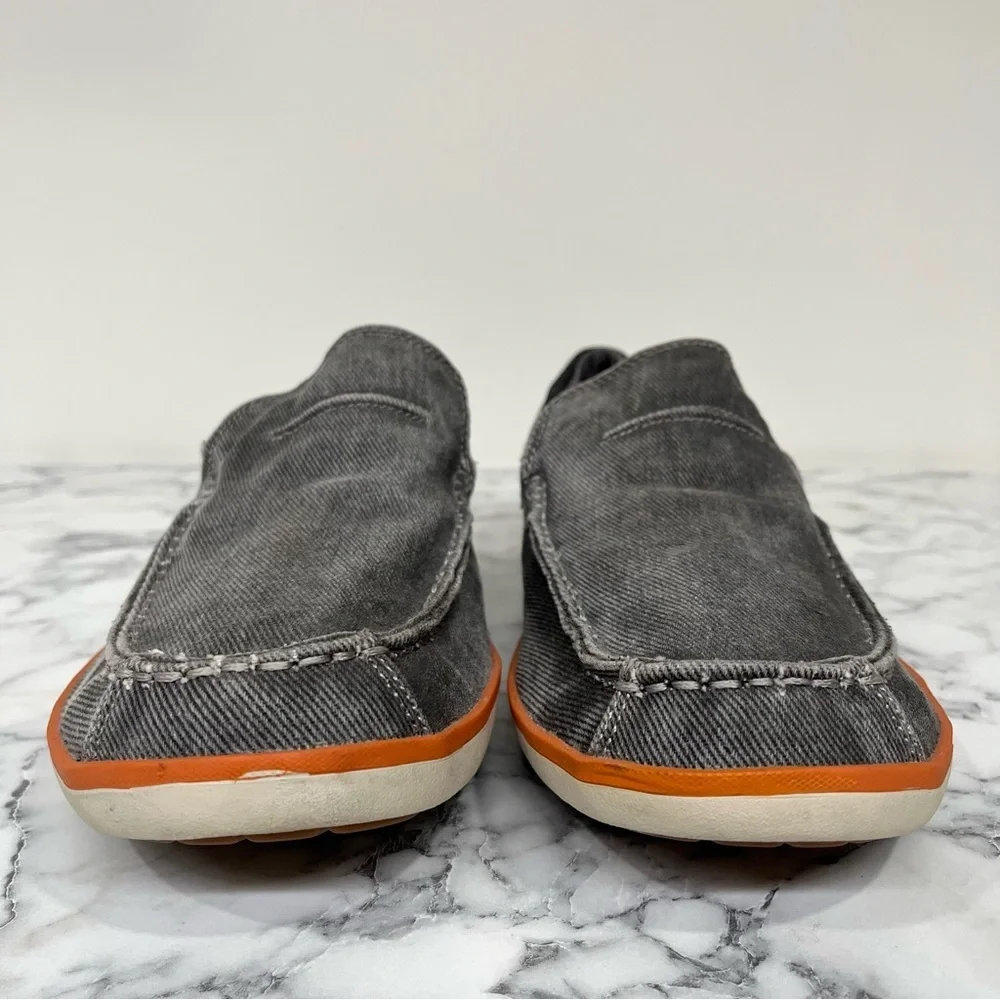 Skechers Men's Sz 11.5 Spencer Grey Relaxed Fit Memory Foam Loafers Shoes 63680